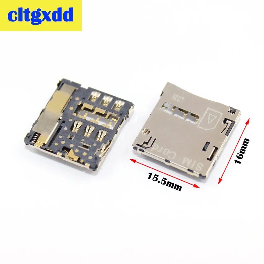 Cltgxdd 1 pçs novo suporte para leitor de cartão sim para samsung s3 i9300 i9305 s4 i9505 i9500 note2 n7100 n7105 bandeja soquete slot conector