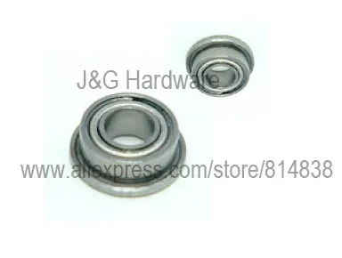 

MF115ZZ Miniature Flanged Bearing 5x11x4 Shielded Ball Bearings 100 pieces