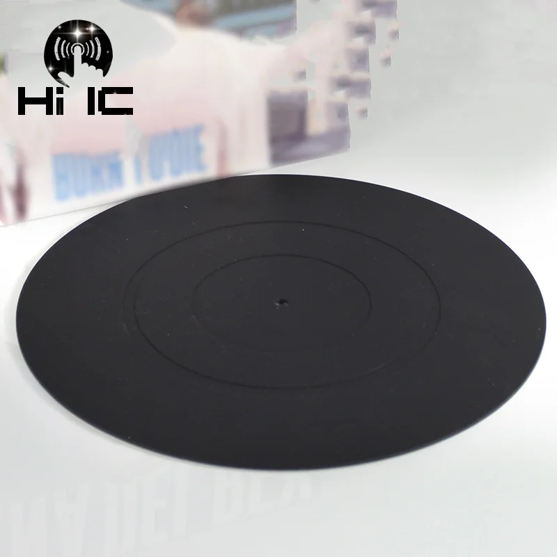 12 inches LP Silicone Pad Rubber Mat Anti Static Record Mat for Phonograph Turntable Vinyl Thickness 2MM Flat Soft Mat