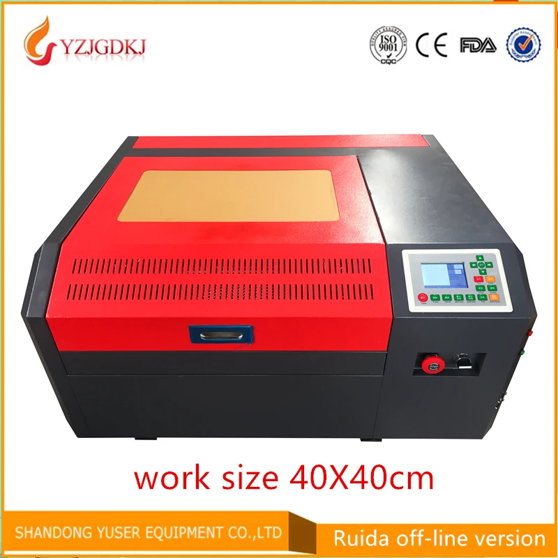 Free shipping 2022 Ruida Offline New laser cutting engraving machine 4040 engraving machine 220V red positioning laser engraving