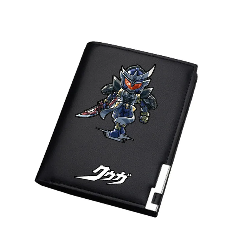Masked Rider/Kamen Rider Kuuga Print Anime Long Purse Decade ID Card Holder Pu Leather Wallet Unisex Money Bag Coin Purse