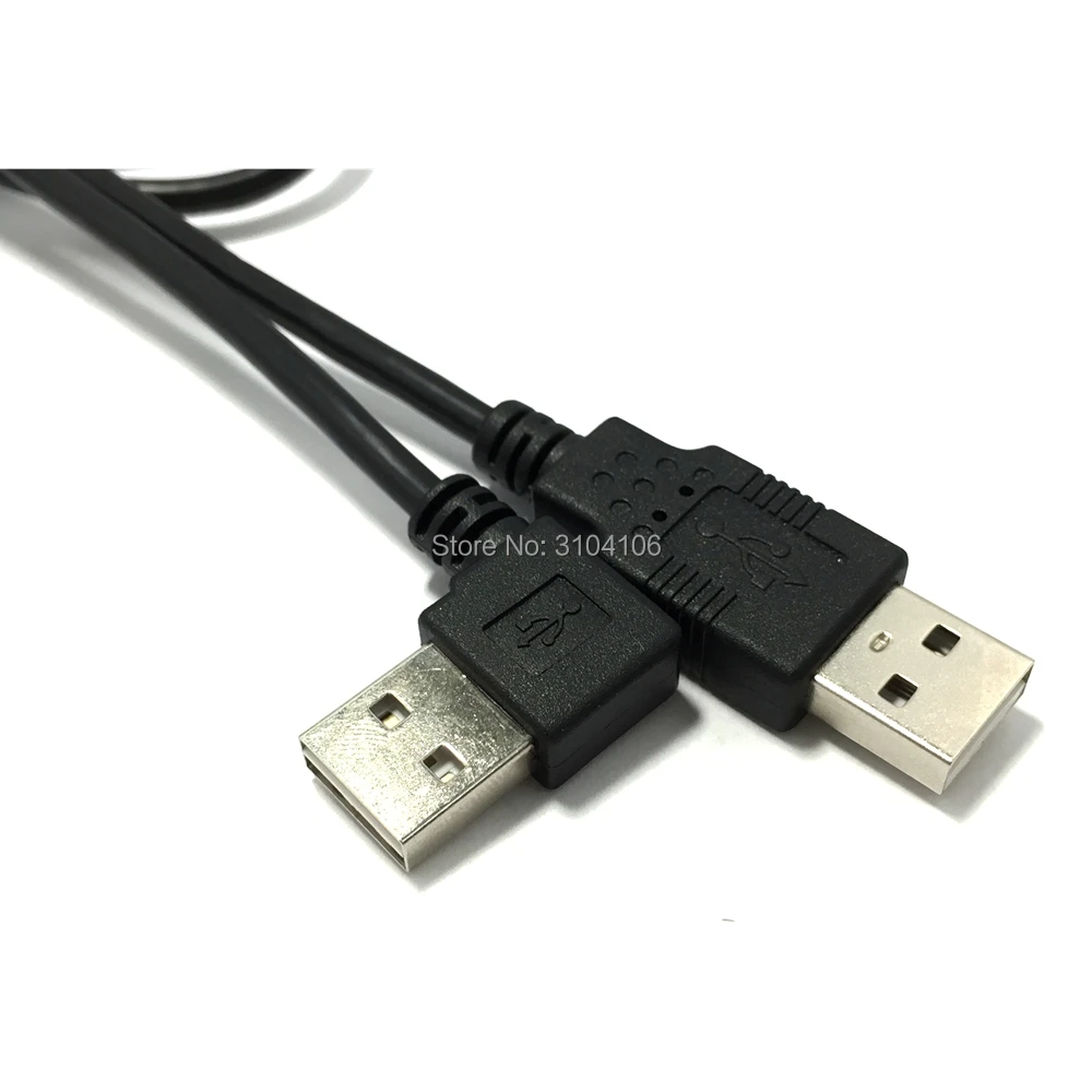 

USB 2.0 Male to Male Data Cable 100cm 1m 3ft Reversible Design Left & Right Angled 90 Degree