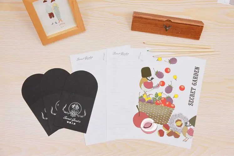 

New diy creative secret big letter envelope set For Card Scrapbooking Gift korean statonery papelaria