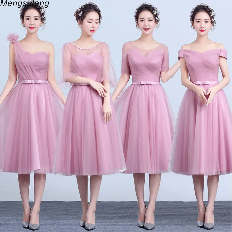 

Robe de soiree New Arrival Tea-Length Cameo Brown Sexy Short Bridesmaid Dresses Backless Women party prom dress 4 styles