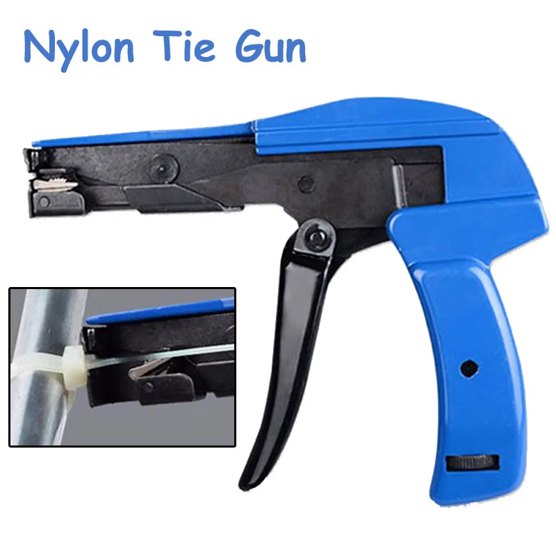 10pcs/lot Tensioning Guns Cutting Tools Plastic Nylon Cable Tie Gun Nylon Cable Tie Gun Plastic Tension Tool HS-600A