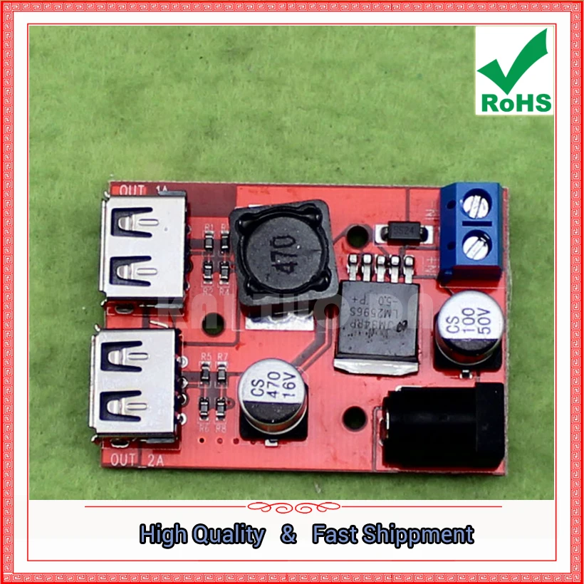 9V / 12V / 24V / 36V To 5V Step Down Buck Module DC-DC Car Charging Solar 3A Regulator Power Supply Board