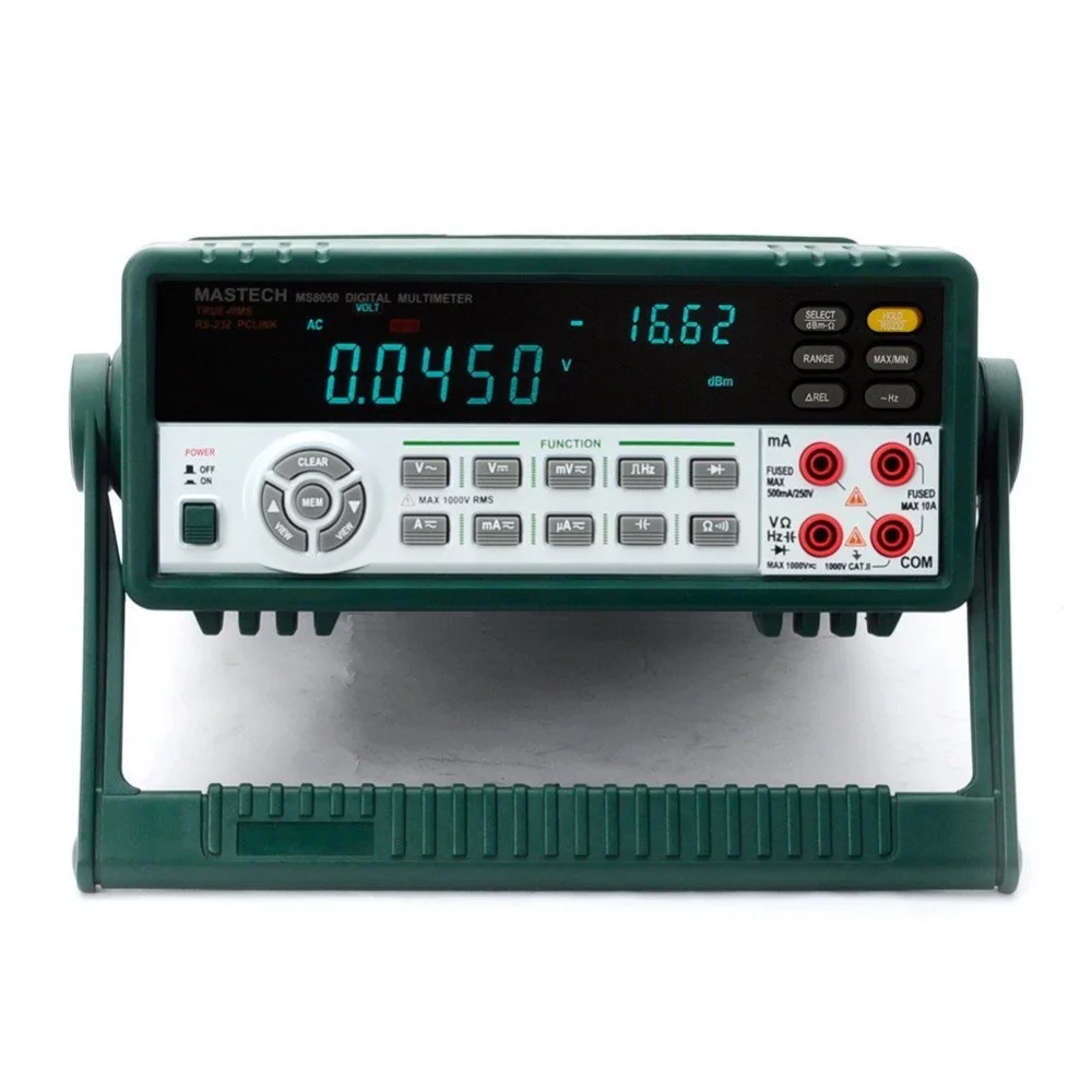 MASTECH MS8050 Professional Desktop Multimetro Digital Multimeter Auto Range Bench Top Multimeter High Accuracy True RMS RS232C