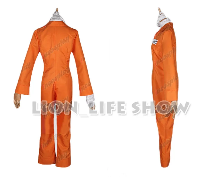 Detentionhouse Nanbaka Niko No.25 Prison Clothes Cosplay Costume + Accessories