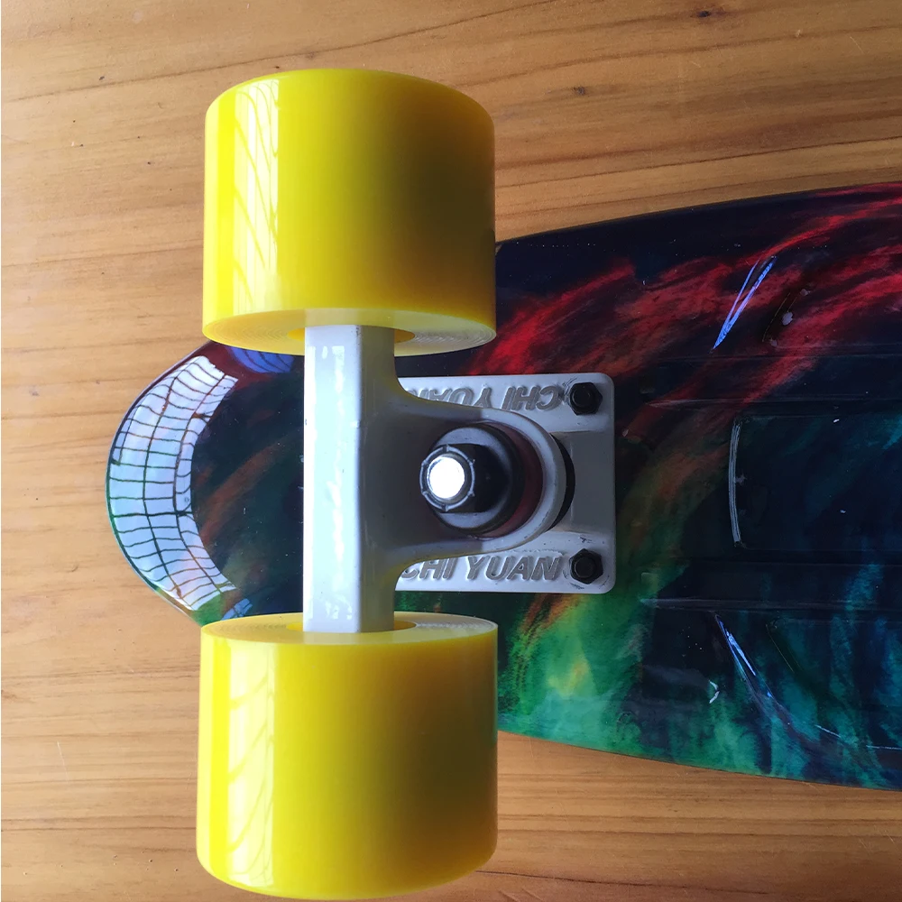 22" X 6" Skateboards Retro Standard Skate Board Mini Cruiser Plastic Longboard Graphic for Girls Twister image 6
