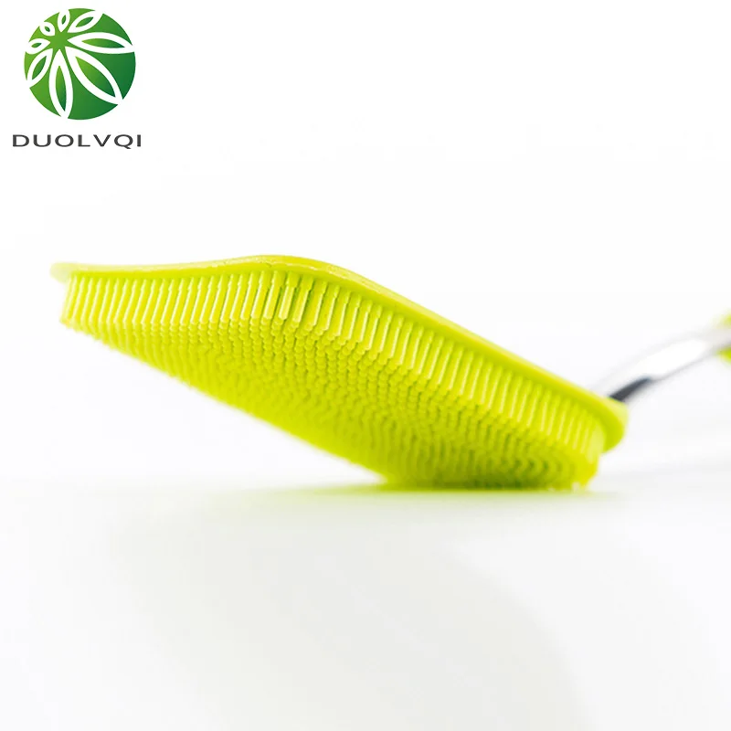 Multifunctional Silicone Pot Cleaning Brush New Arrival Pan Dishes Cleaning Sponge with Handle Kitchen Accessories