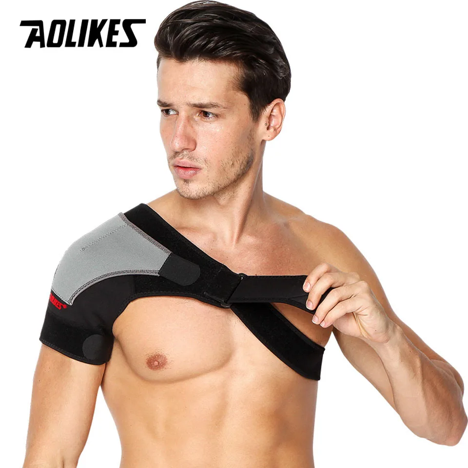 AOLIKES 1PCS Back Support Adjustable Bandage Protector Reinforced Functional-training-equipment Single Shoulder Strap