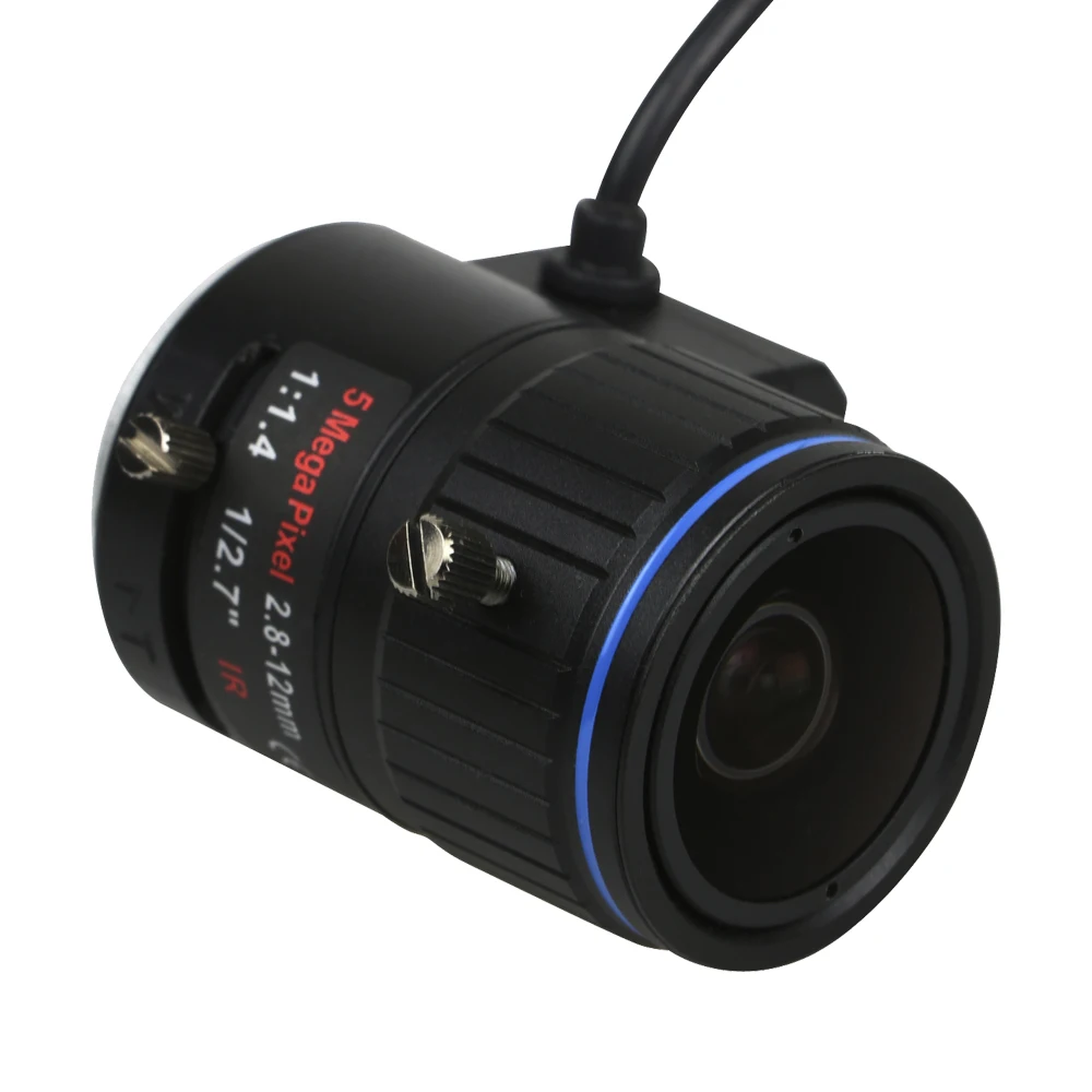 5Megapixel DC AUTO IRIS Varifocal CCTV Lens 2.8-12mm CS Mount For 1080P 4MP 5MP Box Camera AHD/IP Camera Free Shipping