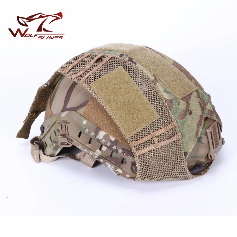 FMA-Air-Soft Helmet Cover for Hunting Tactical Combat Paintball Durable Light Weight Half-Covered Cloth With Net Accessories