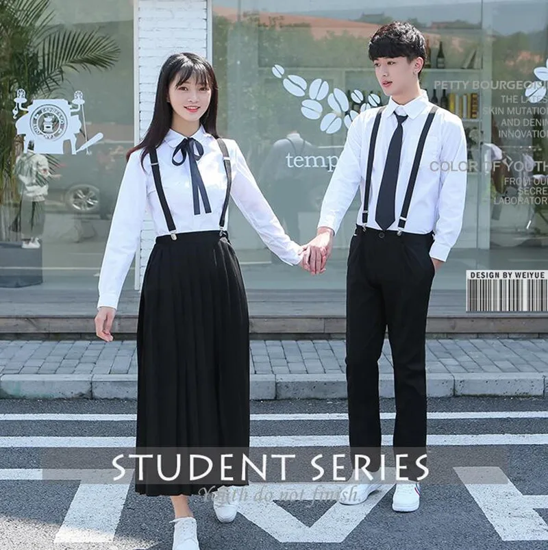 Female Class Uniforms Japanese Girl School Uniform Suit College Style Junior High School Graduation Photo Boy Student Set H2425