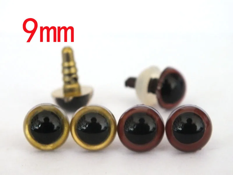 

20 пар круглых дневных глаз --- Золотой и коричневый цвет