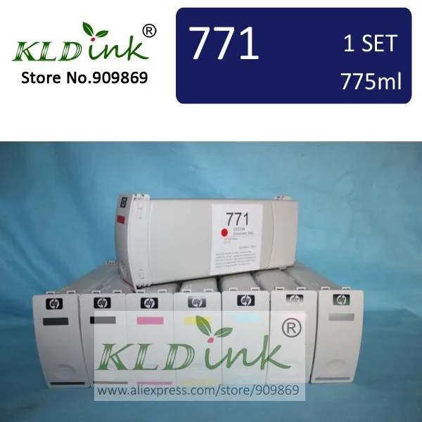 [KLD Ink] Compatible 771 CE038A CE037A CE039A CE040A CE041A CE042A CE043A CE044A  Pigment ink cartridge for Designjet Z6200