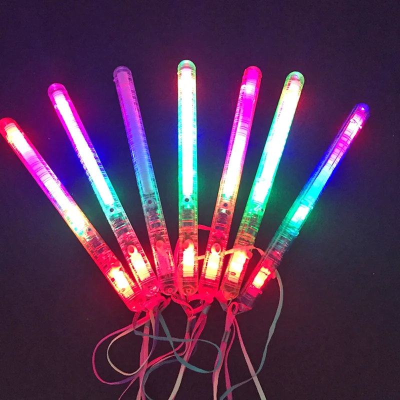 2018 Costume Leds Led Clothes 24pcs Flash Toy Multi Color Light Led Stick Baton Glow For Wedding Party Concert Props Supplies