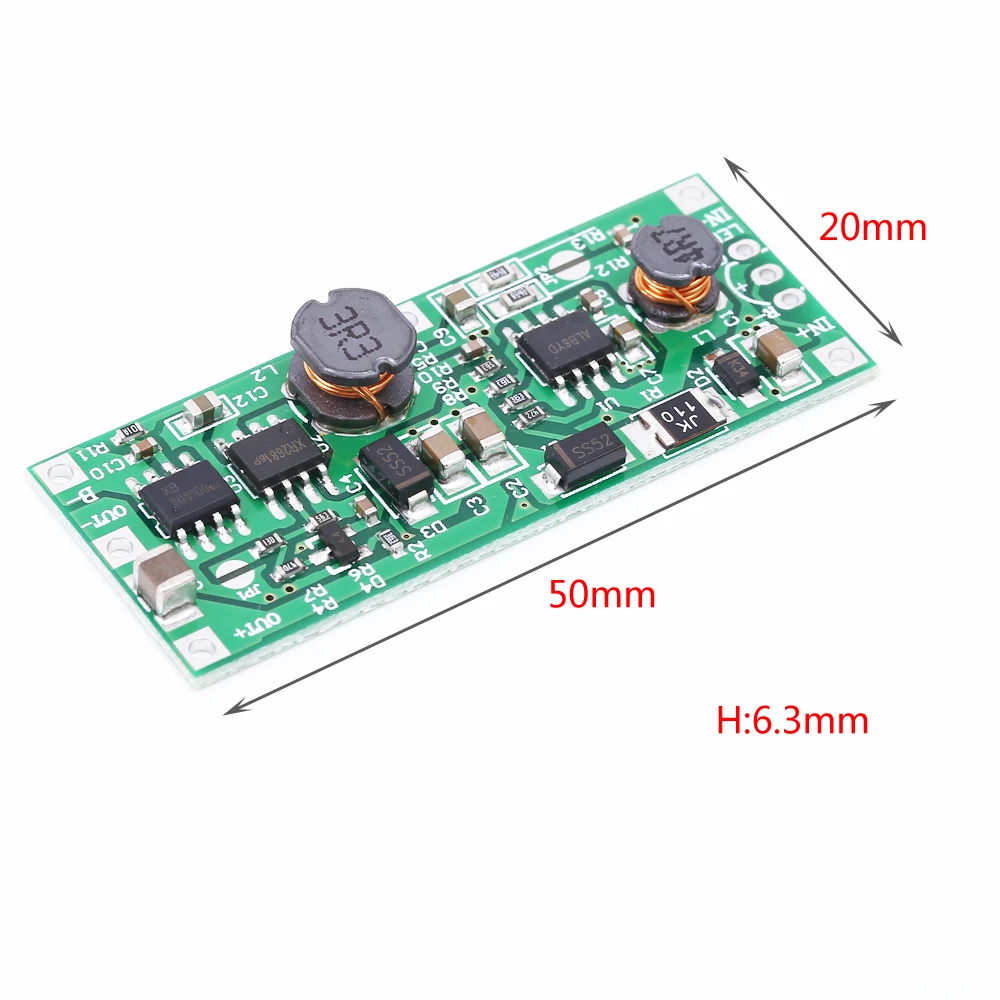 Li-ion Lithium 18650 Battery Charging Module Step Up Boost Converter DC 9V/12V Output Charge Discharge UPS Protection Board