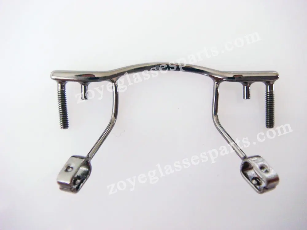 screws-on nose bridge,nose bridge replacement for rimless optical frame,stainless steel eyeglass bridge TB-299 gun