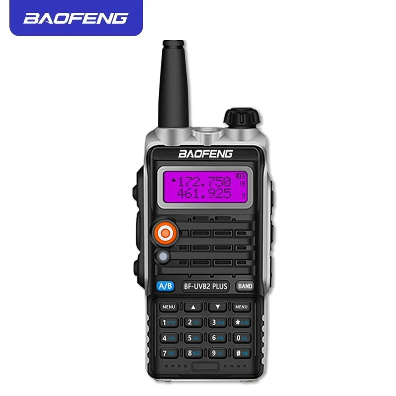 Baofeng UVB2 Plus UV-B2 Walkie Talkie Waterproof Dual Band VHF/UHF Two Way Radio interphone Ham CB Radio Handheld Transceiver