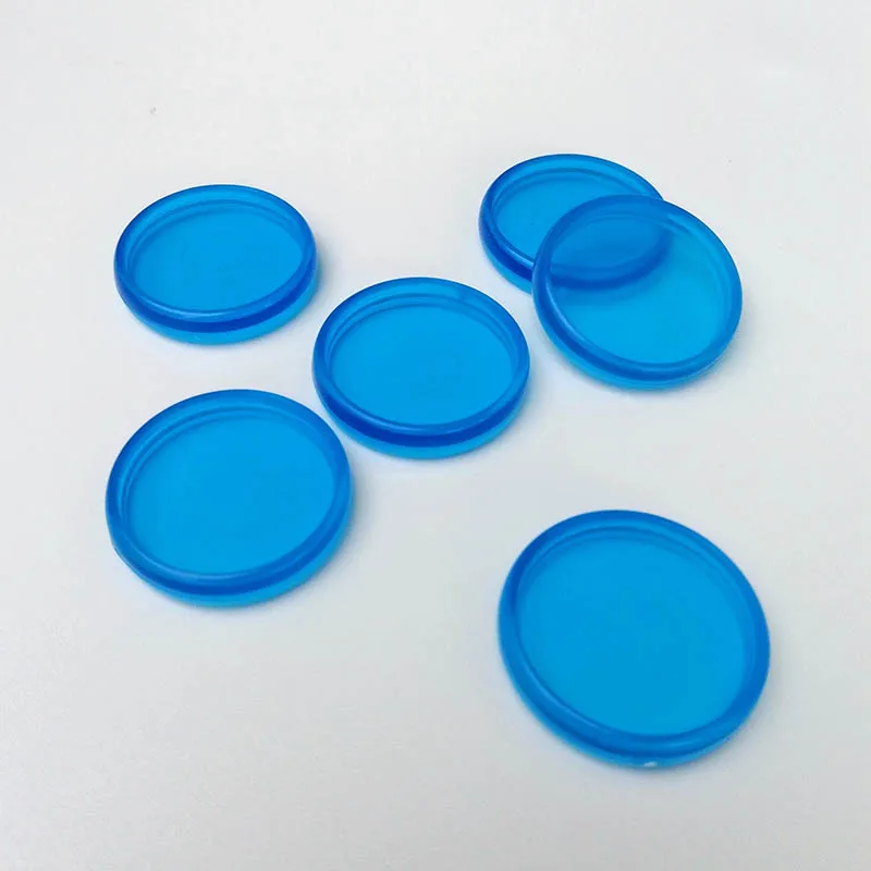 100Pcs Inner diameter 20mm Transparent Colored Plastic Binding Ring Disc Color Loose Ring Circa Roll Mushroom Hole Inner Books
