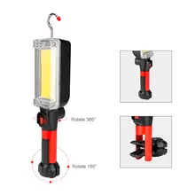 Portable COB LED work light with magnet and USB recharge #3