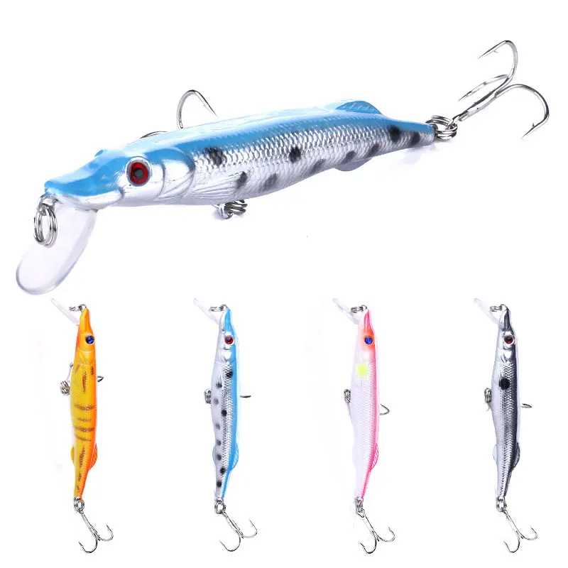 1PC Fishing Lure Hard Bait 9cm 6.1g Minnow Crankbait Wobblers  Bass Artificial Baits Pike Carp Lures Swimbait 6# Hook