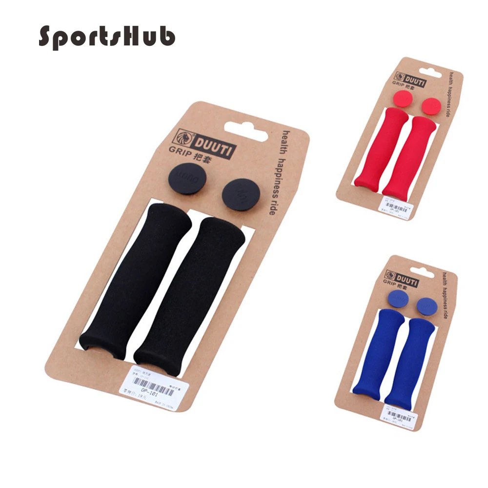 SPORTSHUB 3-Colors Ultra-Light EVA Sponge Soft Bicycle Grips MTB Mountain Bike Grips Cycling Grips NR0139