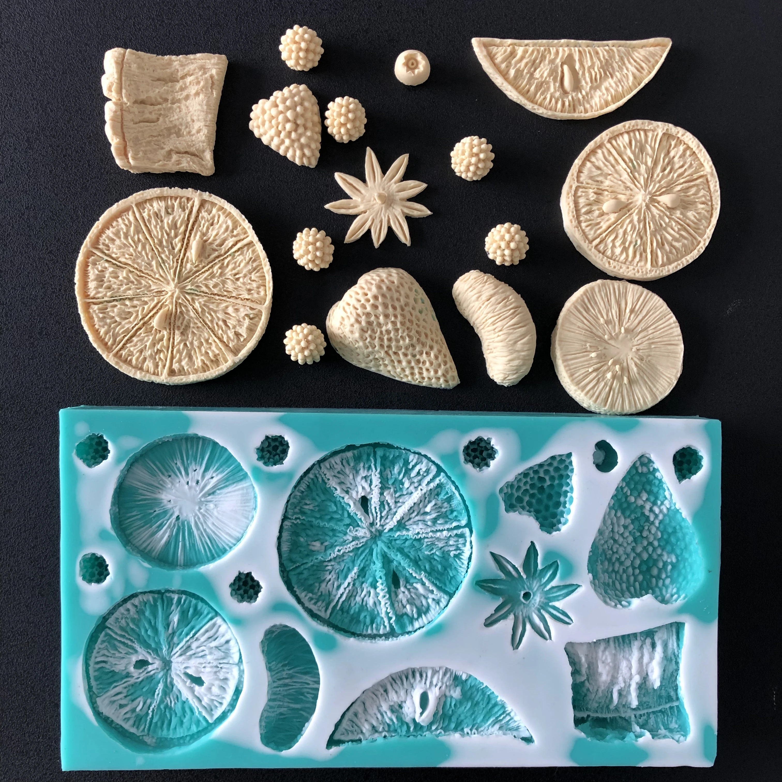 

DIY aroma mould soap making moulds resin clay molds Silicone Fruit fondant mold food grade Fruit, strawberry, lemon, orange fond