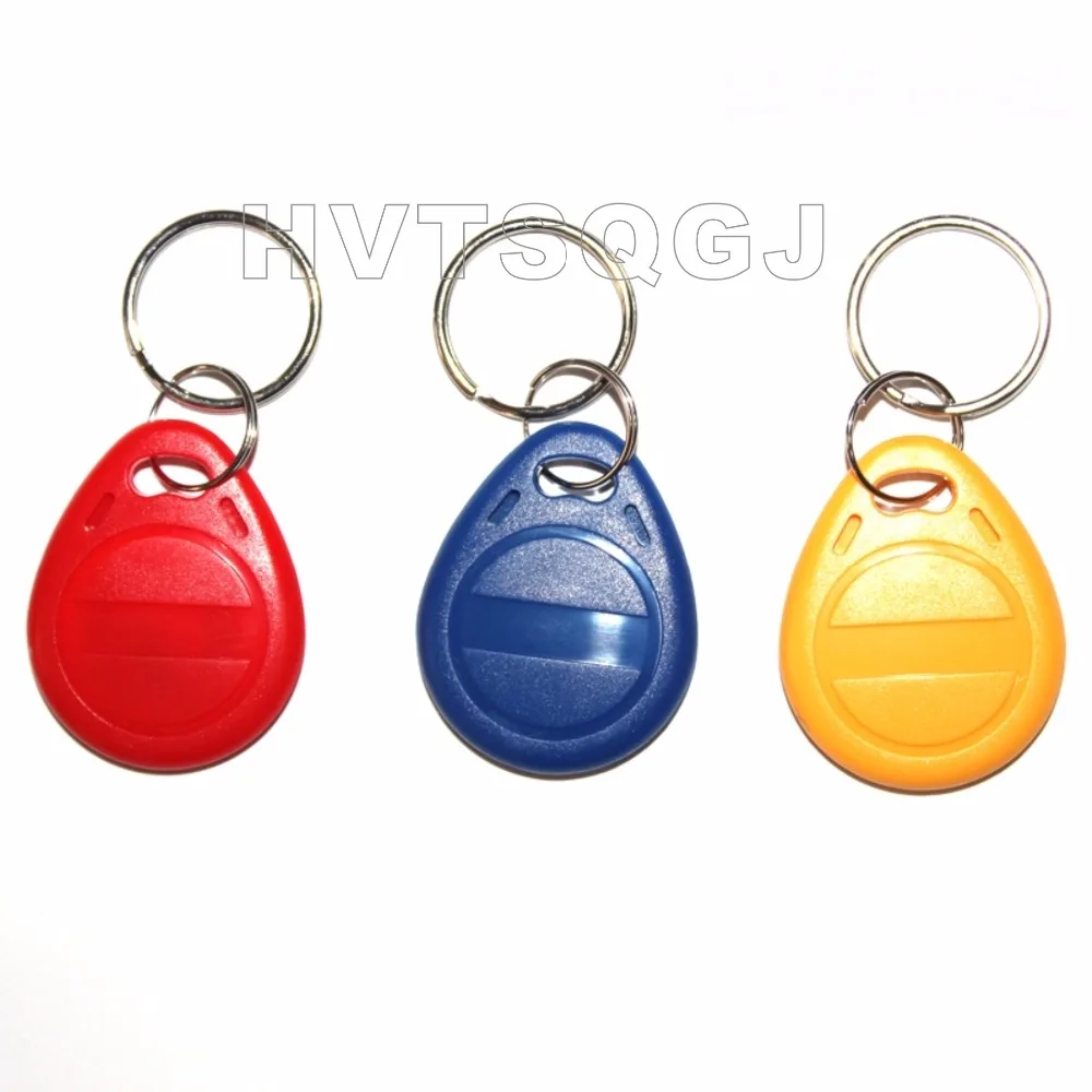 

Free Shipping 500pcs/Lot Rfid 125Khz Id TK4100 EM4100 Waterdicht Duurzaam Alleen Lezen Key Tag Keyfobs Sleutelhanger Toegangscon