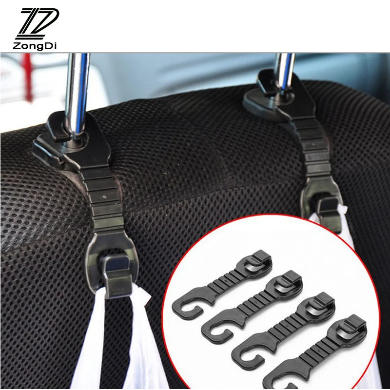 ZD 2pcs Car Back Seat Hanger Holder Hooks for BMW E46 E39 E90 E60 E36 E34 E30 F20 Mini Cooper Audi A4 B6 B8 B7 B5 A3 A6 C5 C6