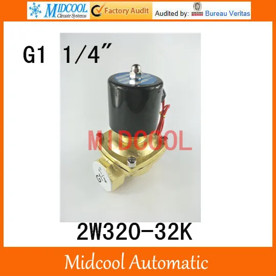 2W320-32K Water Air Gas Fuel Normal Open Electric Solenoid Valve G11/4