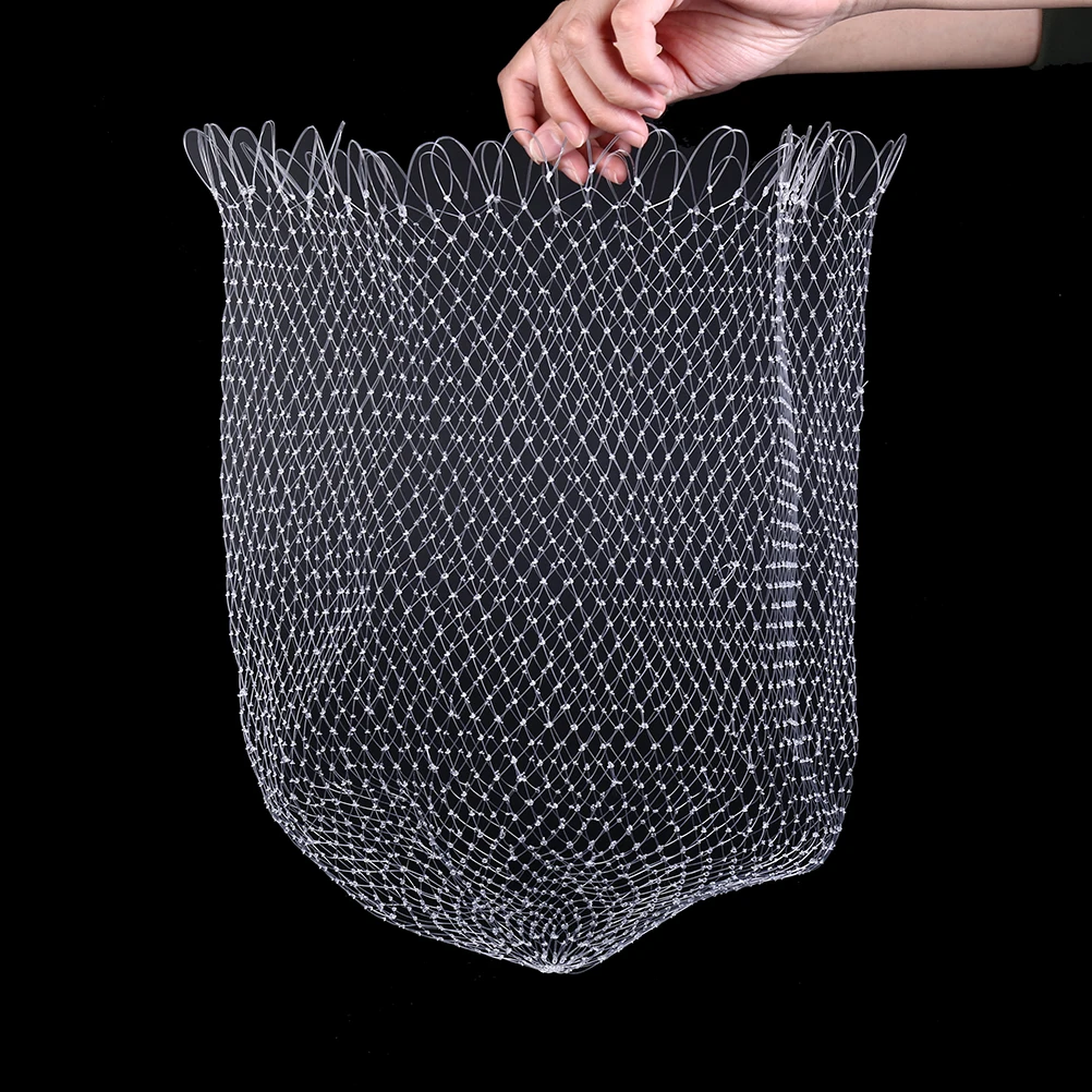 Nylon Net Small Hole Diameter Portable Fishing Net Mesh Hole Net Collapsible Hole Fishing Tools 30/40/50/60cm mesh for planting