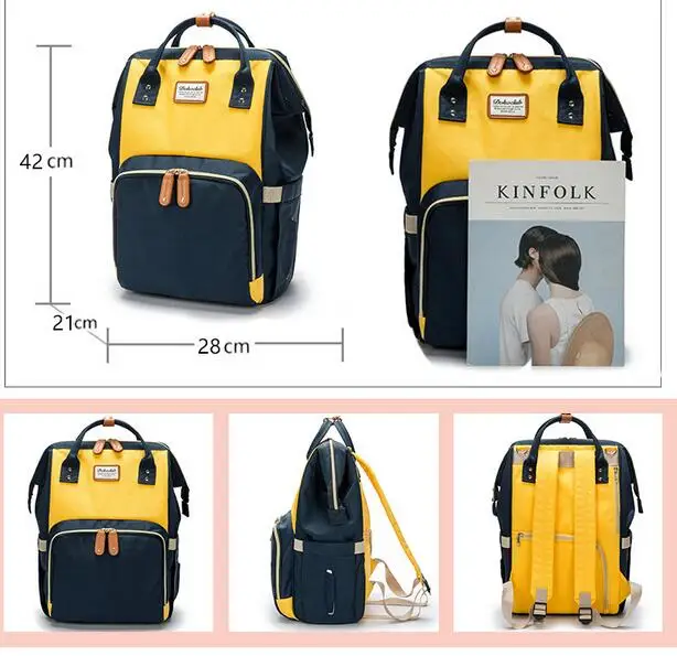 Neue Kapazität Mumie Mutterschaft Tasche Windel Baby Tasche Multifunktionale Pflege Mummy Tasche Rucksack Baby Pflege Mom Bequem