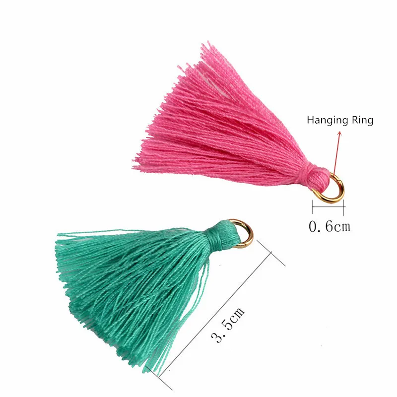 100 шт., Разноцветные Подвески с бахромой