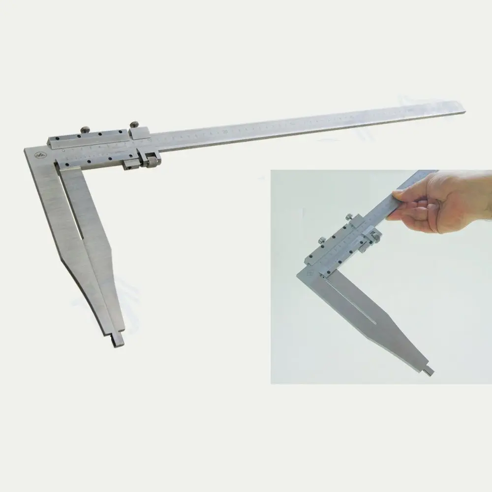 600MM Metal Vernier Caliper Metric Guage W/ 200MM Long Jaw Measuring Tool