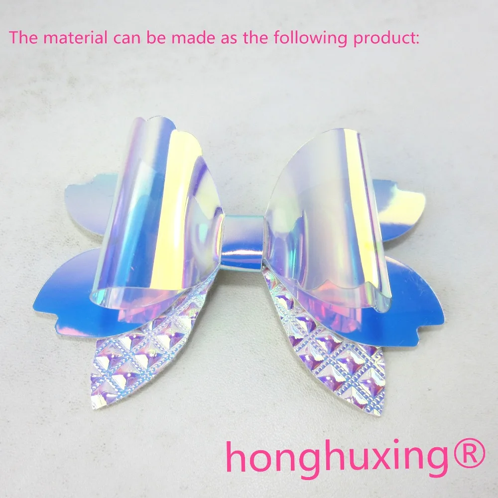 30x134cm Roll Iridescent Green Purple Diamond Embossed Fabric Faux PU Leather For Bows DIY Boxes Decoration BH082