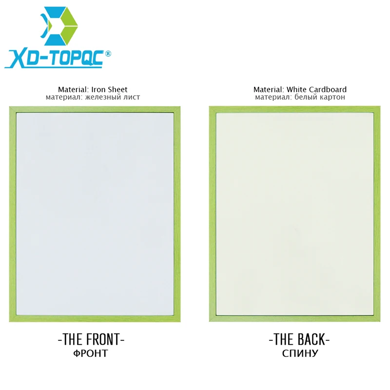 1pc 50*70cm 10 Colors MDF Frame Whiteboard Magnetic Drawing White Board Office Business Message Dry Erase Factory Outlet WB26