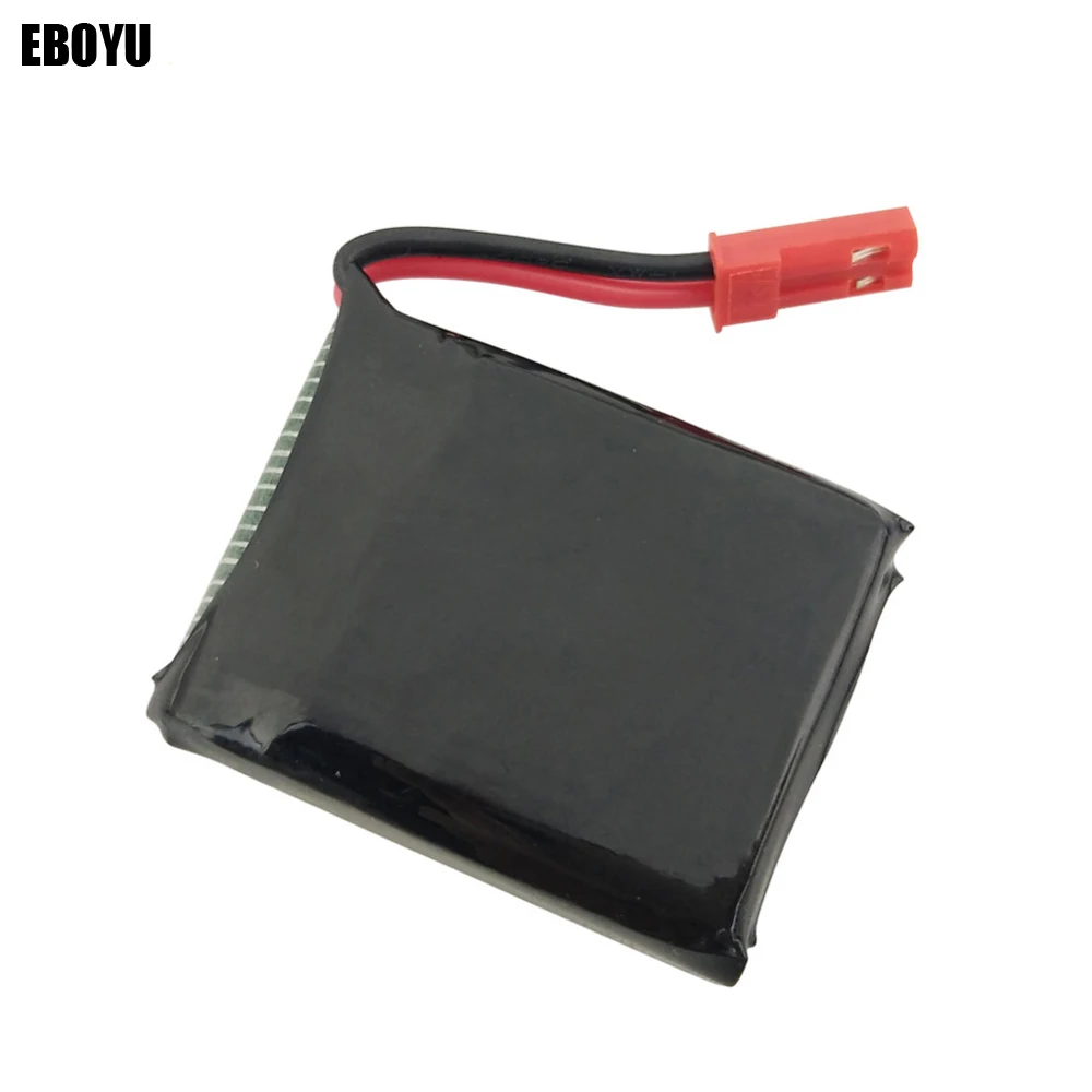 

EBOYU JST Connector Spare Parts 3.7V 650MAh Lipo Battery for JIE-STAR X8TW X8T Q1012 Q9 RC Quadcopter Drone---JST Plug