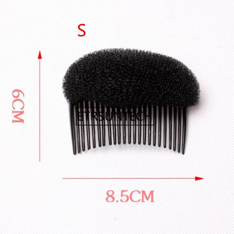 300pcs/lot Hair Styler Volume Bouffant Beehive Shaper Roller   Bump Foam On Clear Comb Xmas Accessories F1662