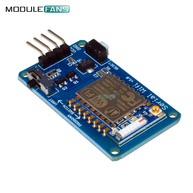 ESP8266 ESP-07 ESP07 واي فاي المسلسل جهاز الإرسال والاستقبال اللاسلكية لوحة تركيبية 3.3 فولت 5 فولت 8N1 TTL UART ميناء تحكم لاردوينو R3