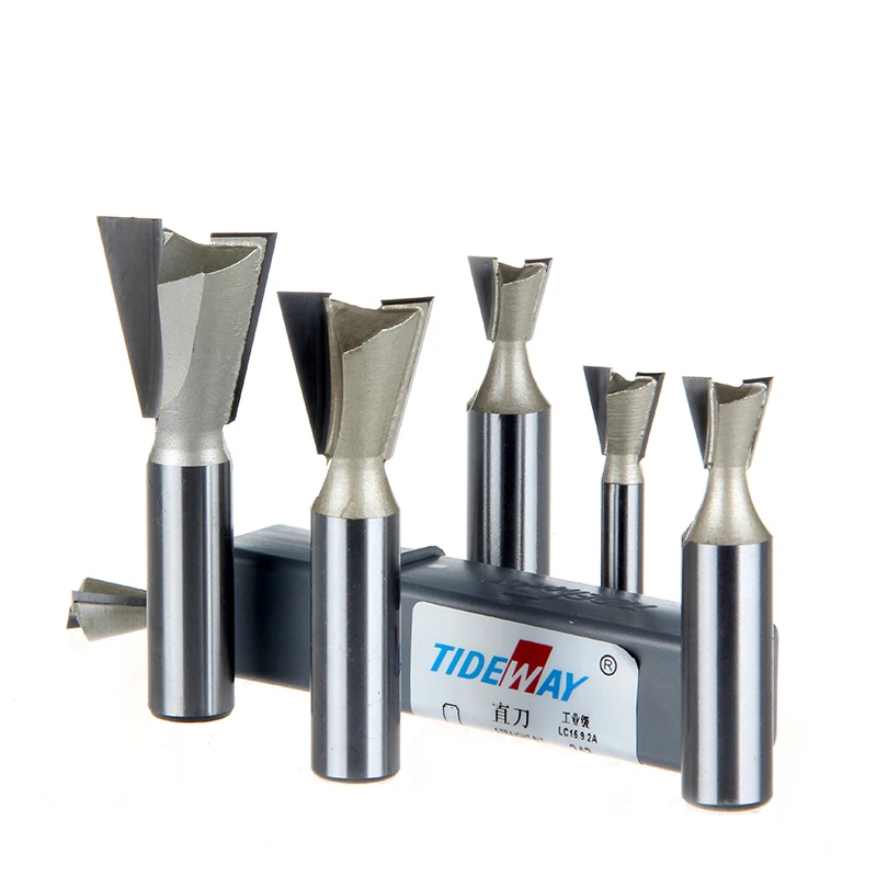 

1/4*1/4 Proffesional Grade Dovetail Router Bit Mill Cutter Super Cemented Tungsten Carbide Engraving Tool Tideway 3119