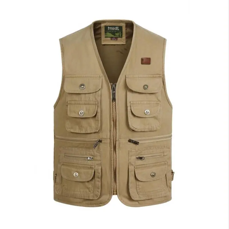 New Summer men Outdoors Travels Vests Mesh Vest  Photographer Vest Shooting Vest with Many Pocket Wholesale size S-4XL