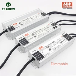 Meanwell Dimmable 185W 240W 320W HLG-185H-42B HLG-240H-36B  APV-12-12 Output LED Power Adapter For LED Grow Lights Accessories