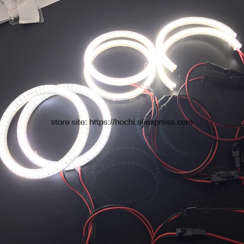 HochiTech Ultra bright SMD white LED angel eyes  ring kit daytiem running light DRL For Toyota Mark X Mark-X REIZ 2004-2009