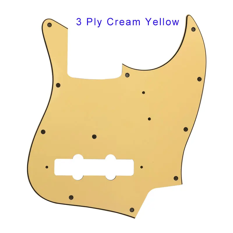 Pleroo pickguard de qualidade personalizada, pickguard de 11 furos, 4 cordas, fly janjapão, jazz, baixo, pickguard, placa de arranhar