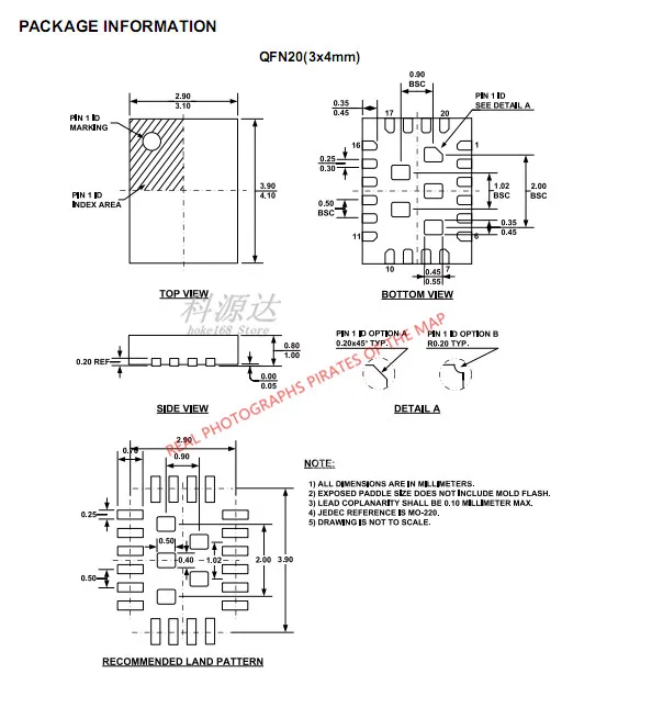 10 개/몫 MP38900DL-LF-Z MP3890 QFN20 재고