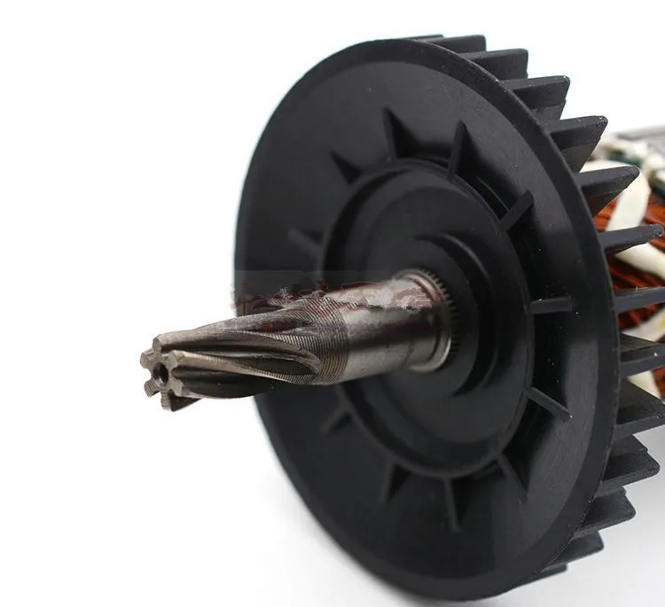 Anclaje de Rotor de armadura de 220V/240V, reemplazo de 6 dientes para Makita 2460, 2470, HR2460, HR2470, HR2460F, HR2470F, pieza de repuesto de martillo giratorio
