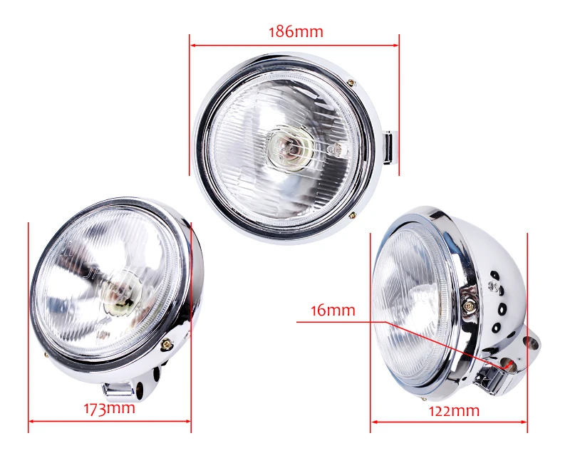 Motorcycle Headlight Head Light Headlamp Lamp Assembly For Honda CA250 Steed 400 600 Steed400 Steed600 Magna Magna250