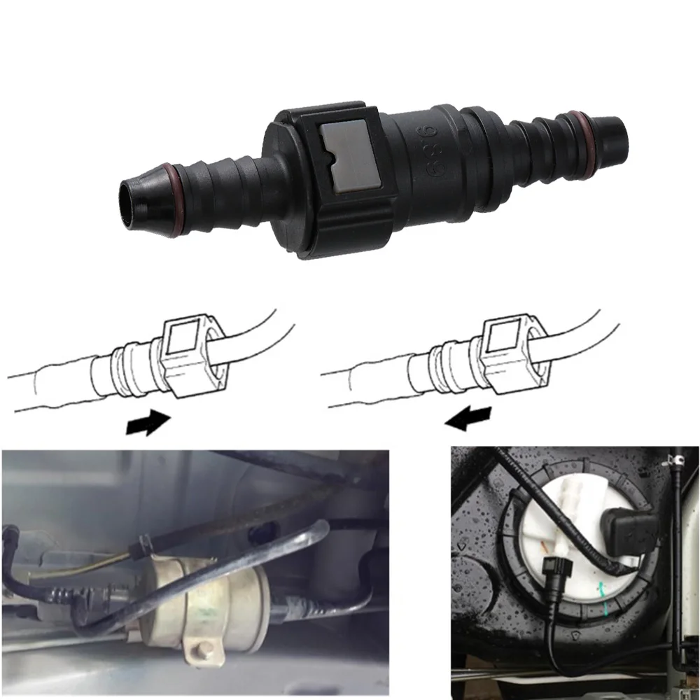 New arrival Fuel Line Quick Release Connector Motorcycle Hose Coupler 8mm Female 9.89 Straight Fuel Line Quick Connector